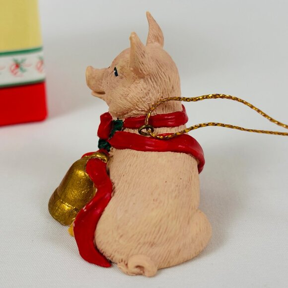 Silver Deer Tom Rubel Christmas Animals Pig Ornament - Picture 6 of 11